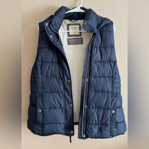 Abercrombie & Fitch Dark Blue Quilted Vest, Size XL